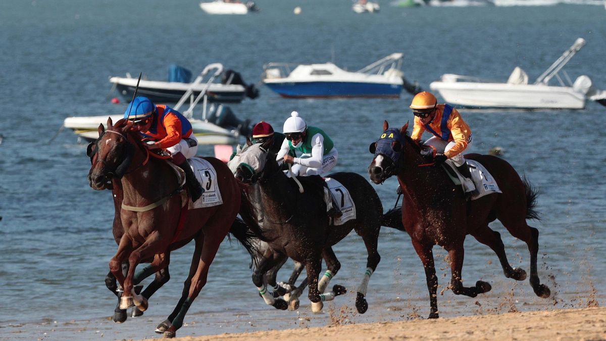 Archivo. Las carreras de caballos de Sanlúcar cumplen 180 años