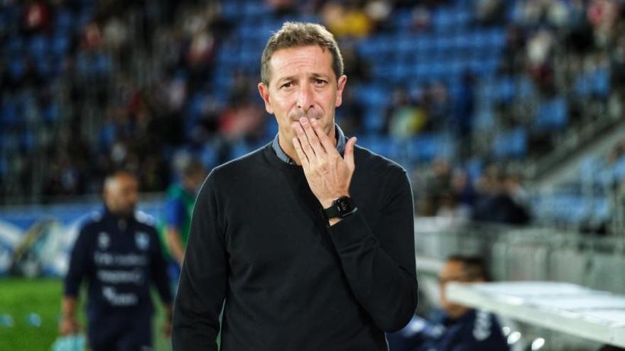 Luis Miguel Ramis, durante el partido ante el Andorra en el Heliodoro Rodríguez López.  | | CARSTEN W. LAURITSEN