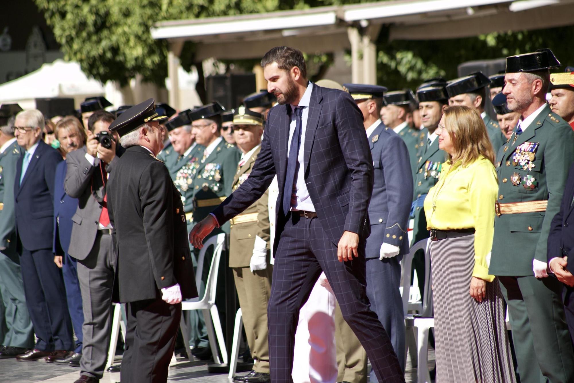 Celebración de la Festividad de la Virgen del Pilar, patrona de la Guardia Civil, en Murcia