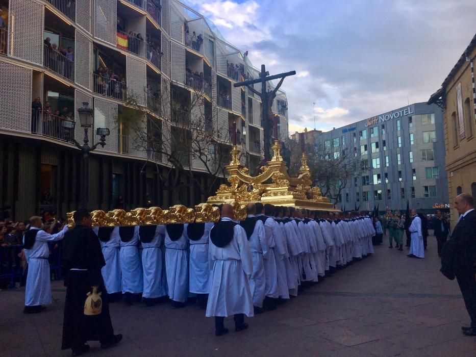 Las imágenes de la procesión del Cristo de la Buena Muerte, en el Jueves Santo de la Semana Santa de Málaga