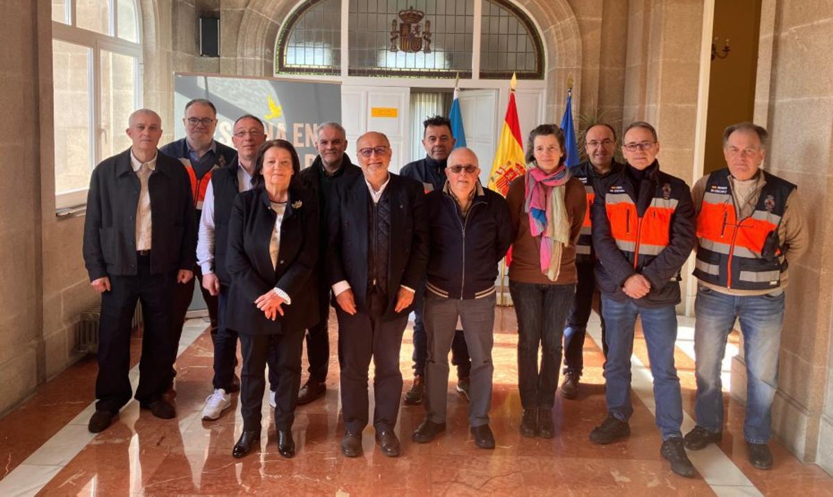 El acto de homenaje, ayer, en la Subdelegación del Gobierno. | FDV