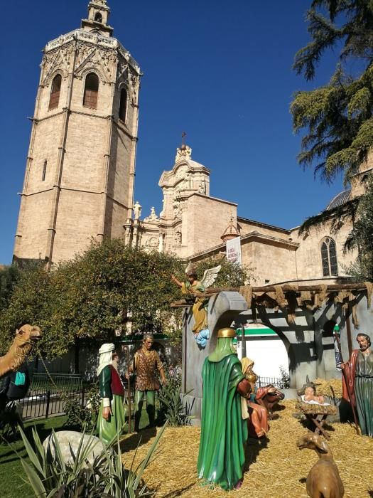 Así es el belén de la Plaza de la Reina