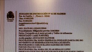 Acta de la declaración de Sonsoles Blanca Gil de Antuñano.