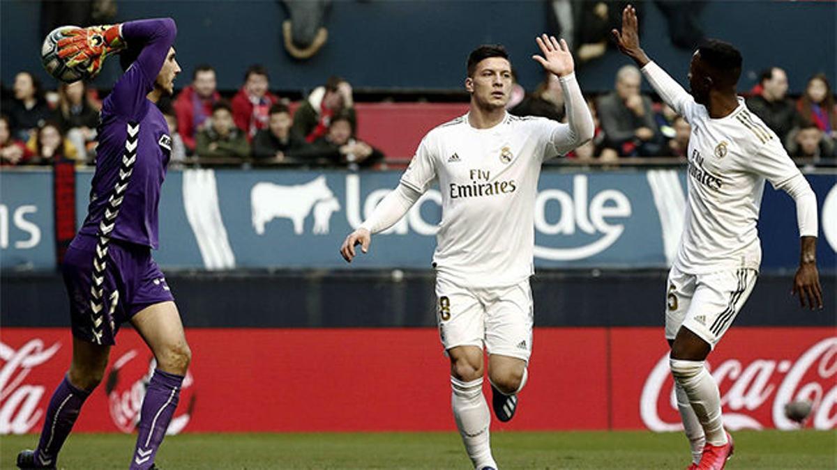 Jovic marcó el último tanto del conjunto blanco ante Osasuna