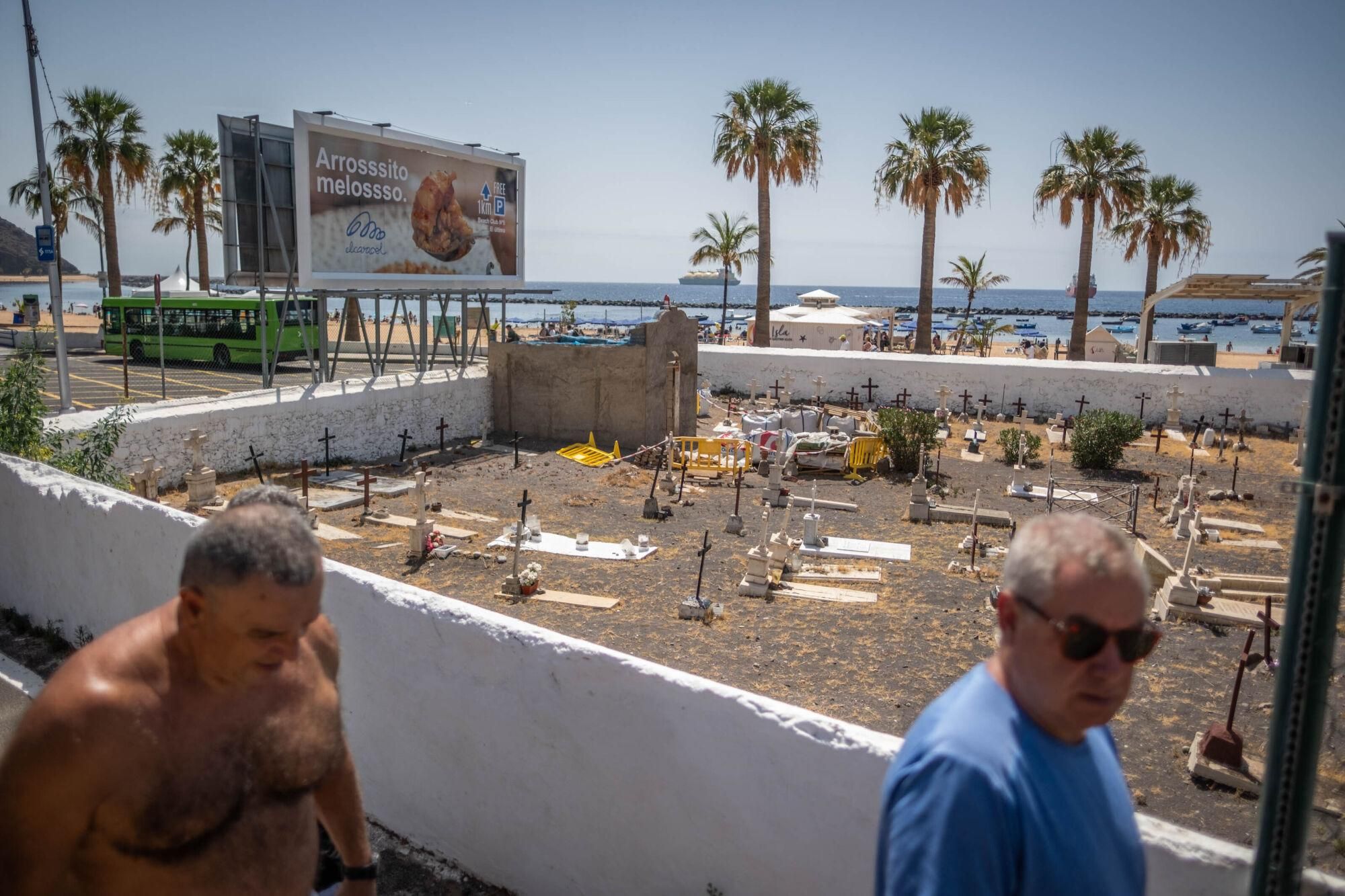 Obras en el cementerio de San Andrés, en Santa Cruz de Tenerife
