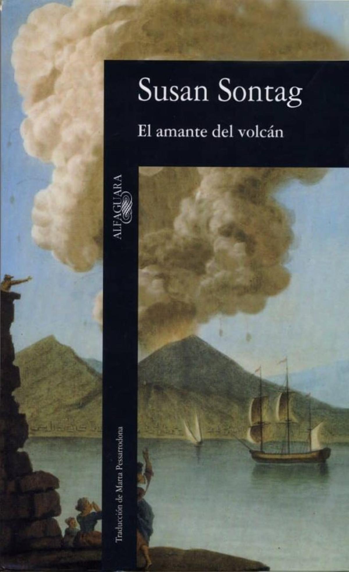 Portada de ‘El amante del volcán’, de Susan Sontag (1992).