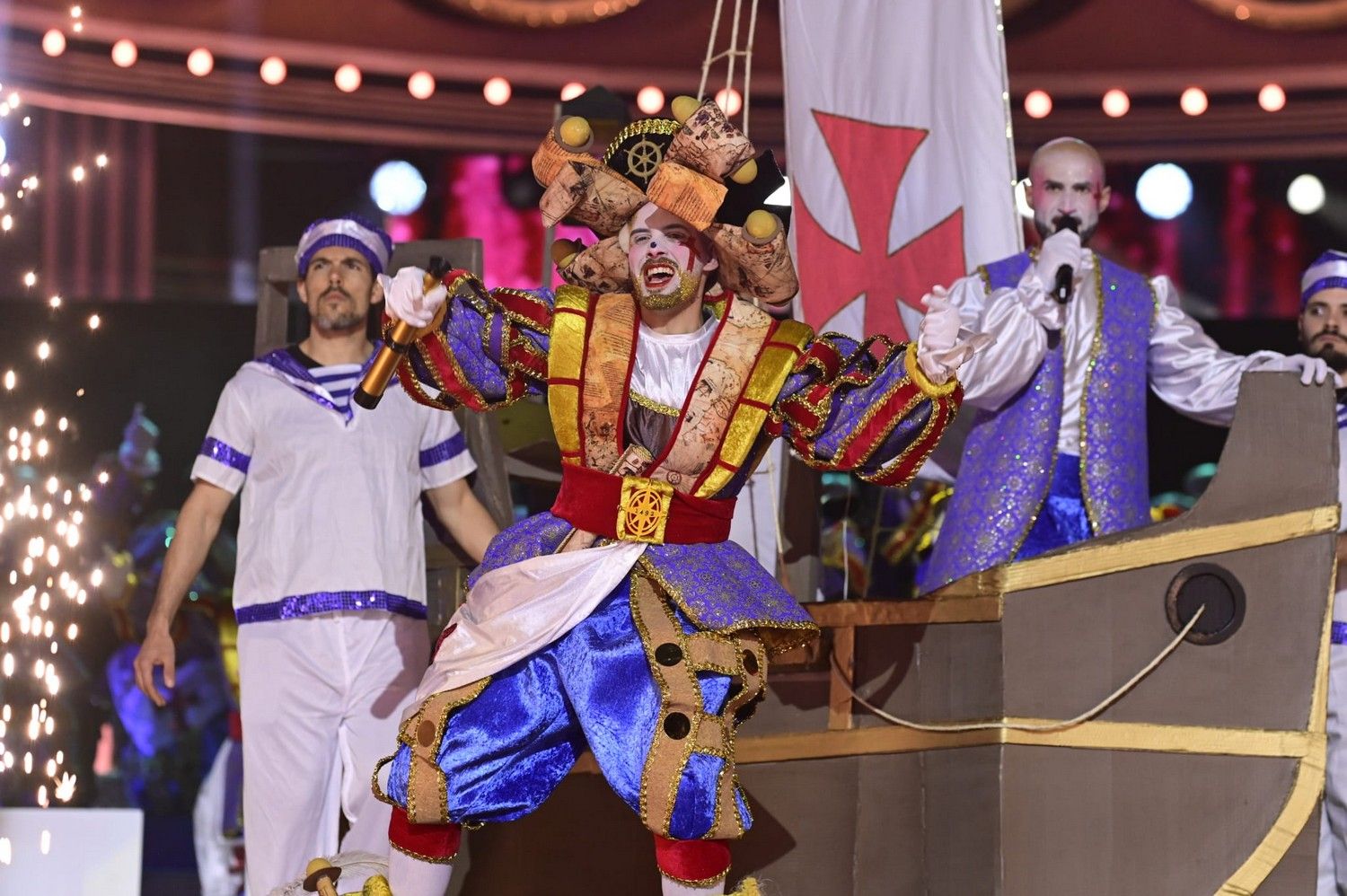 Los Majaderos, en su actuación en la segunda fase del certamen.