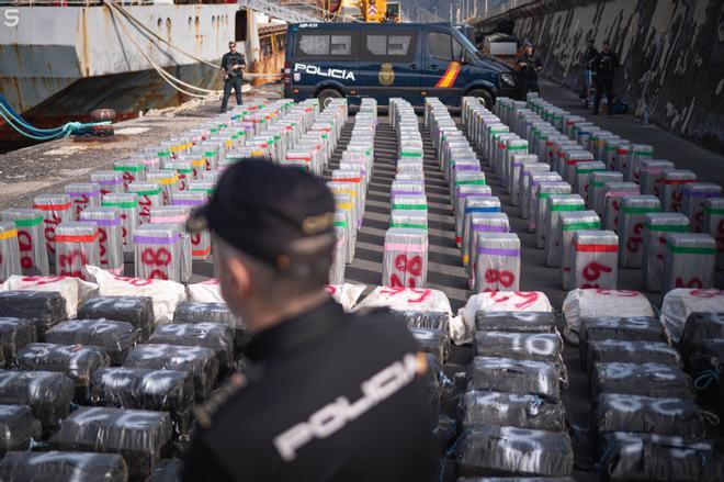 El mayor alijo de cocaína de Europa, en Tenerife