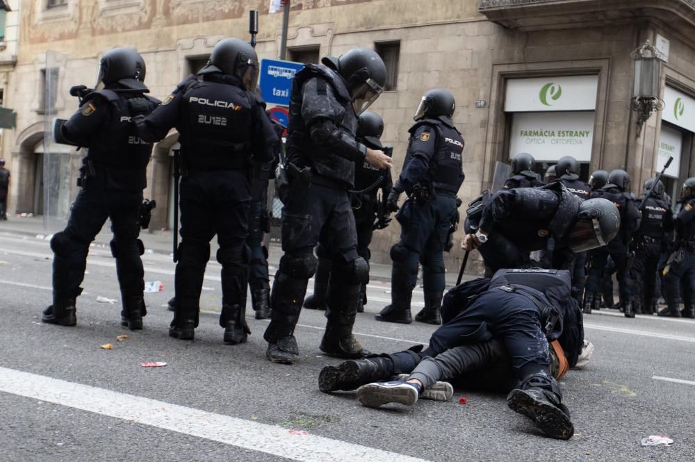 Nueva jornada de disturbios en Barcelona