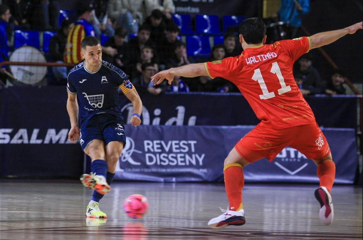 Partido entre el Alzira FS y el Jimbee Cartagena.