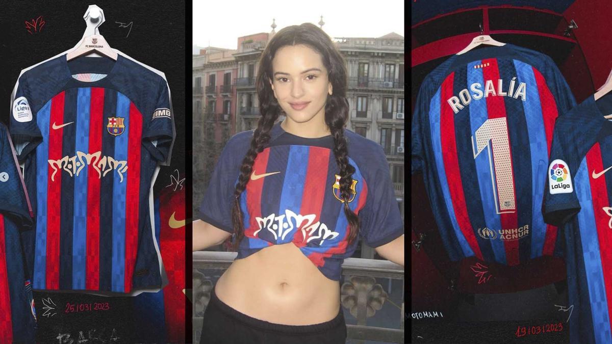 La camiseta del Barça edición Rosalía cuesta 400 euros.