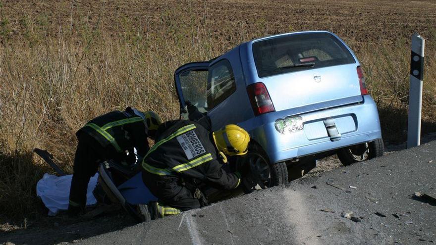 Imagen de un accidente de tráfico.