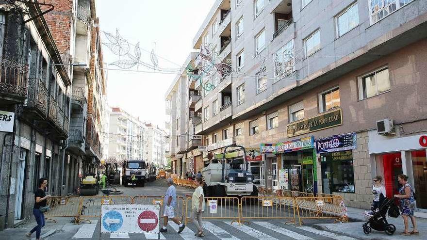 Las obras de humanización del Paseo Matutino comenzaron ayer por la mañana. // A. hernández