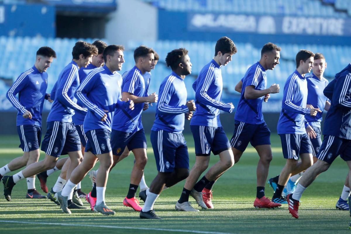 Entrenamiento del Real Zaragoza juvenil