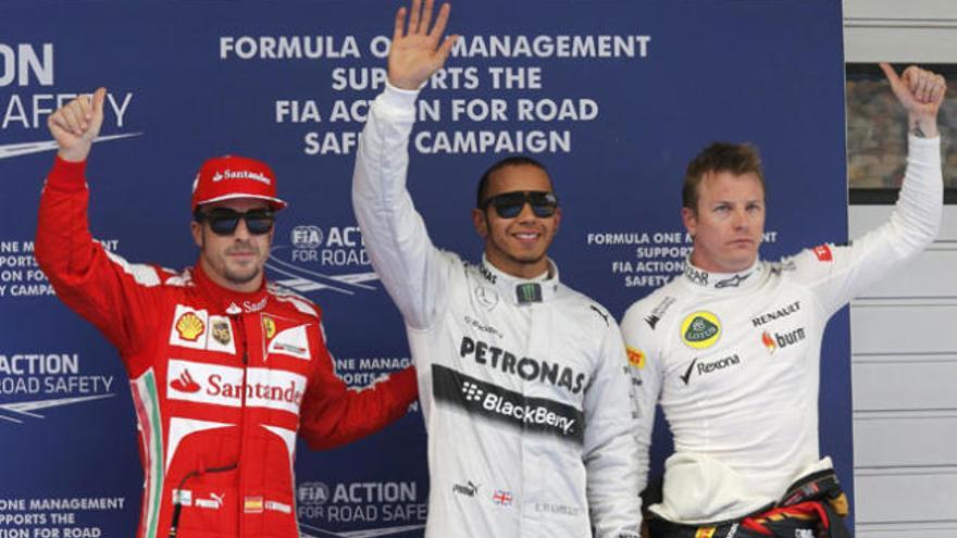 Alonso, Hamilton y Raikkonen saludan a la conclusión.