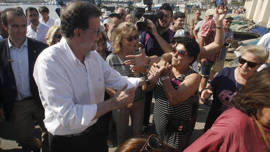 Rajoy, en una visita a Santa Pola en 2016.