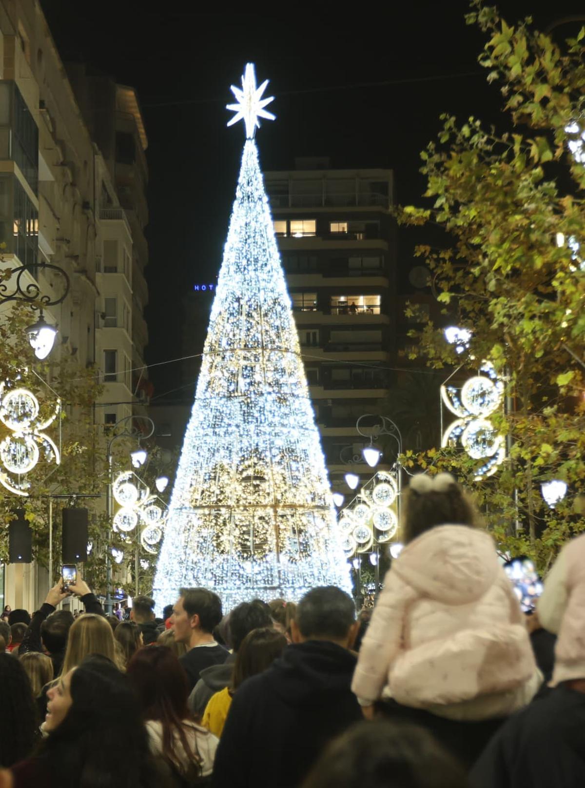 Encendido de las luces de Navidad en Alicante