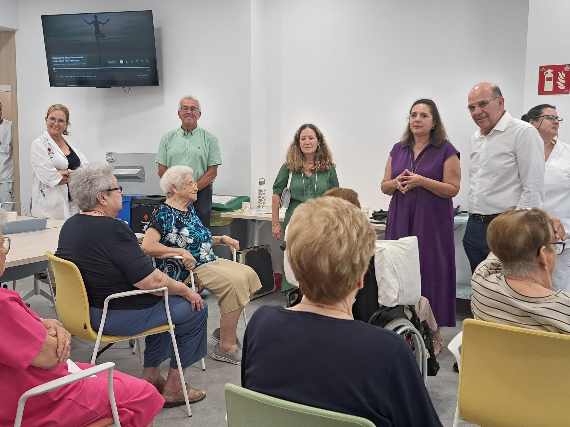 Así ha sido al visita de la consellera de Salud al reformado Hospital de Cruz Roja de Palma.