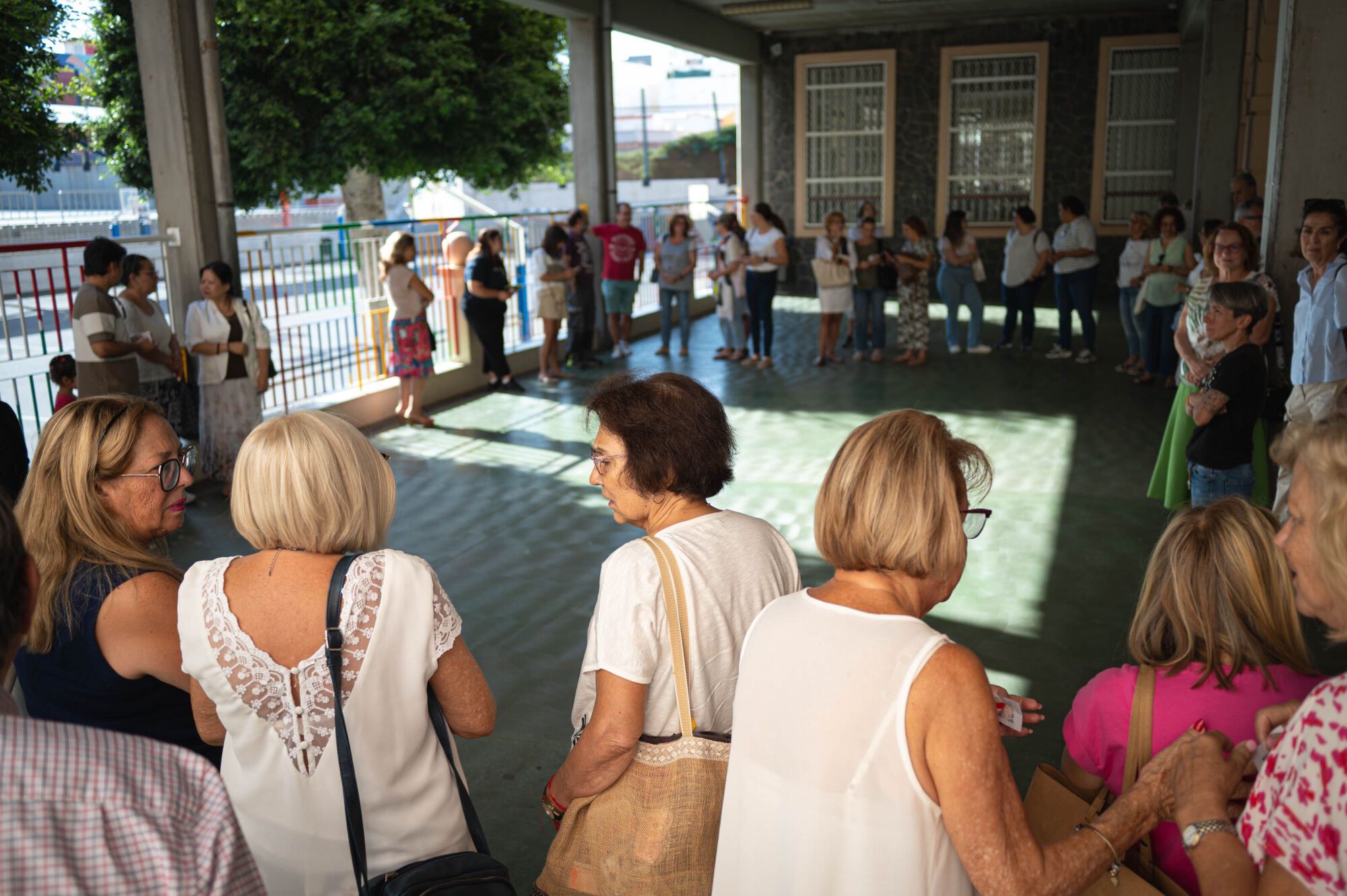 Voluntarios que escoltarán a la Virgen en su visita a Candelaria