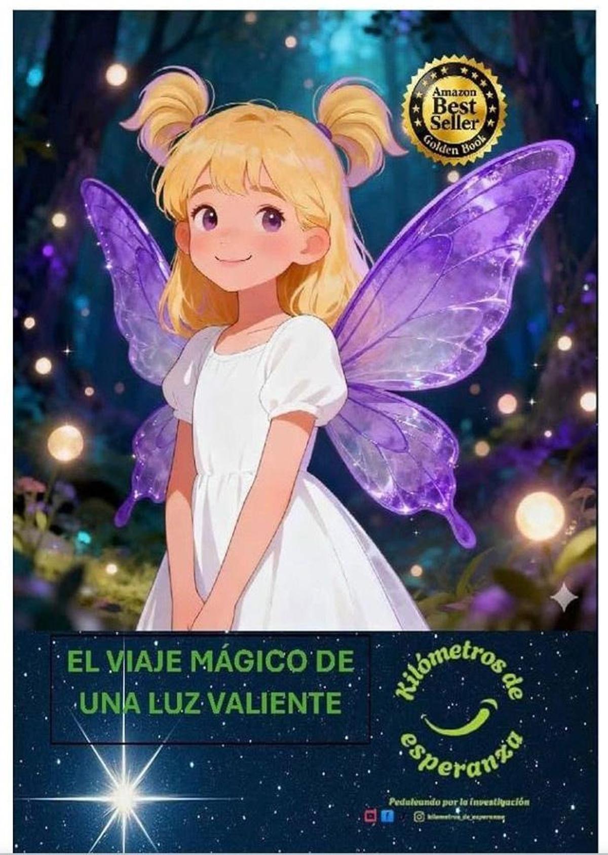 Portada del libro 'El viaje mágico de una luz valiente', dedicado a la niña cordobesa Carla.