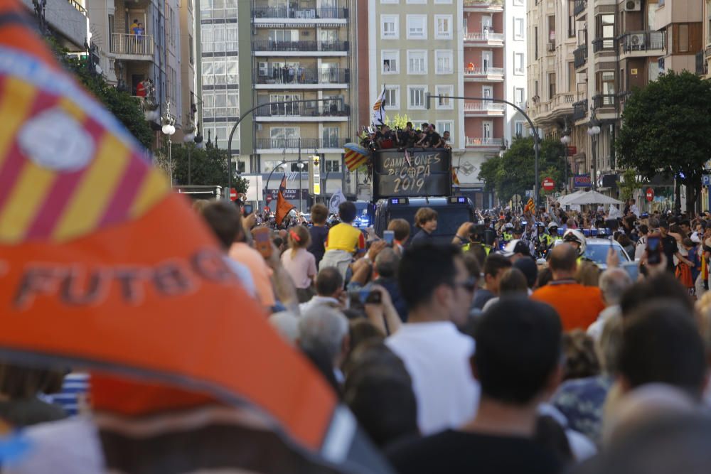 Celebración del Valencia CF campeón de Copa