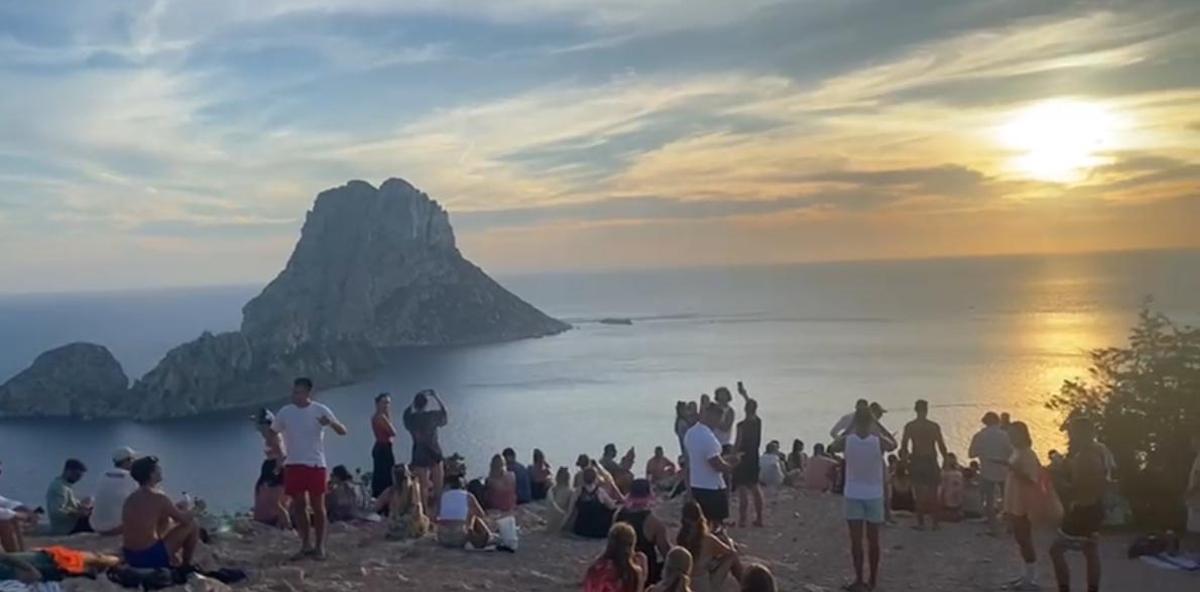 Puesta de sol en es Vedrà.