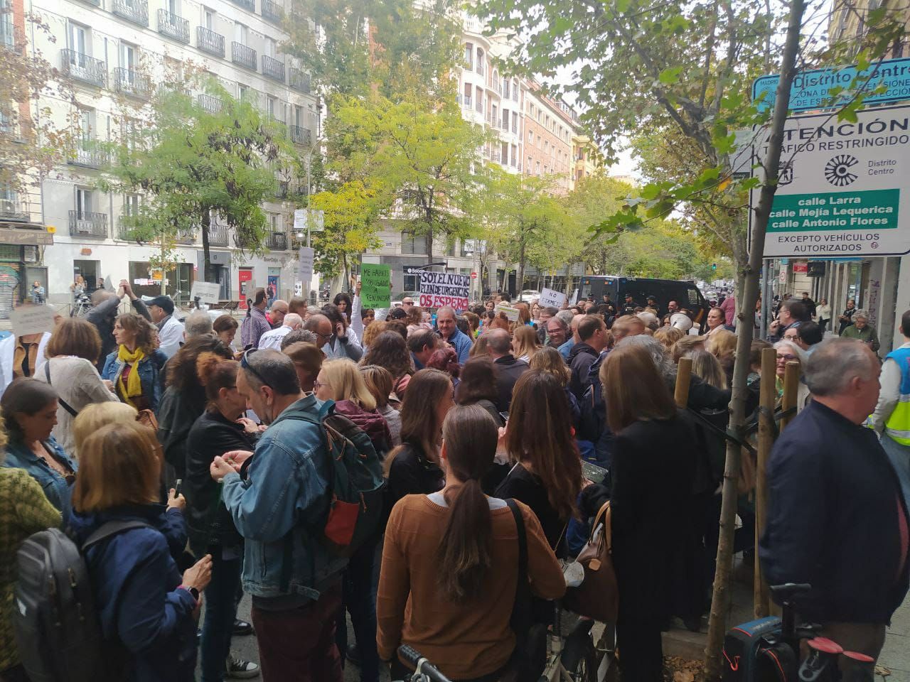 Protestas de sanitarios en Madrid