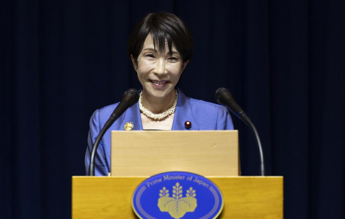 La primera ministra de Japón, Sanae Takaichi.