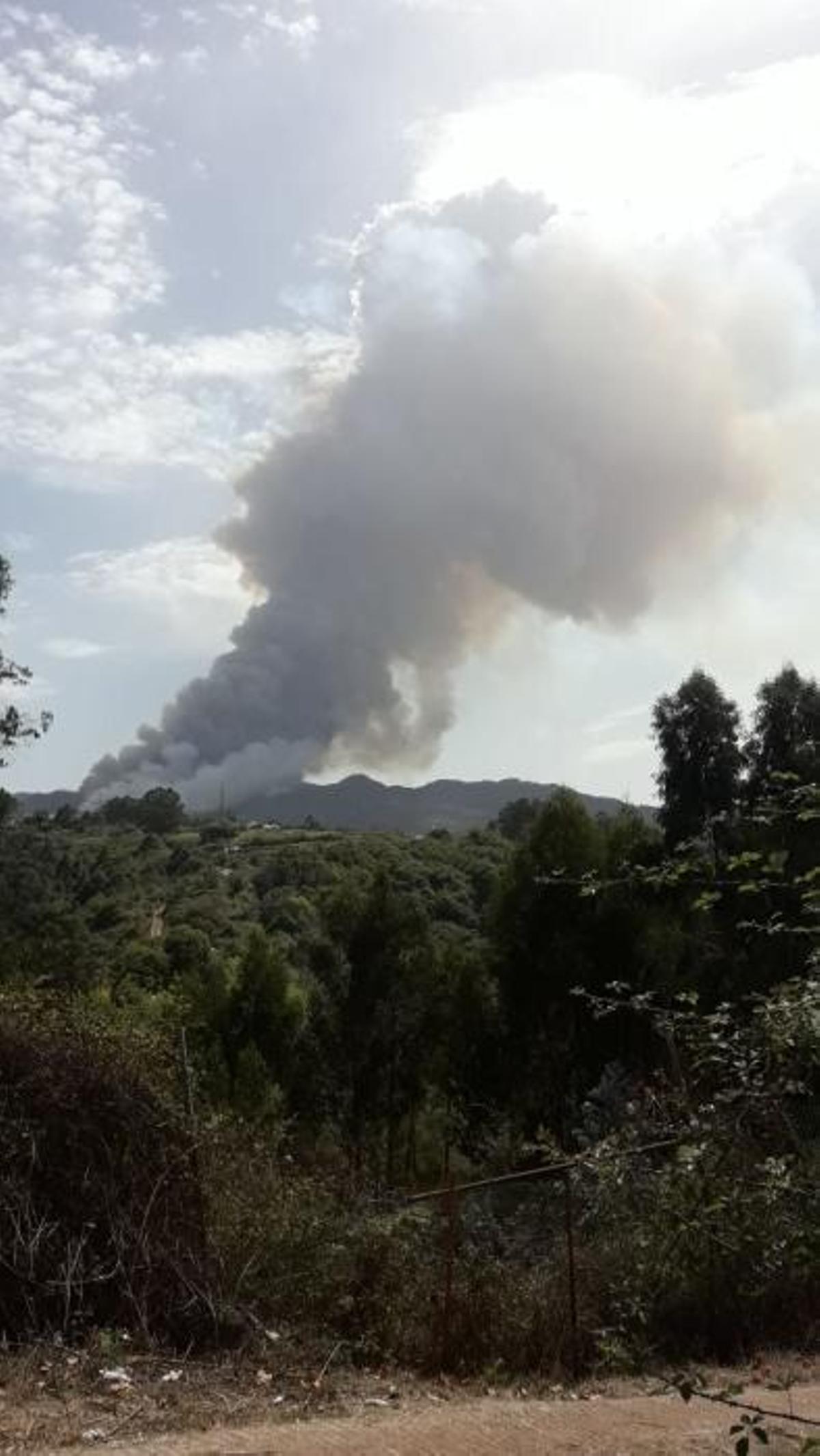 Perspectivas del incendio de Valleseco 17-08-19 Perspectivas del incendio de Valleseco 17-08-19