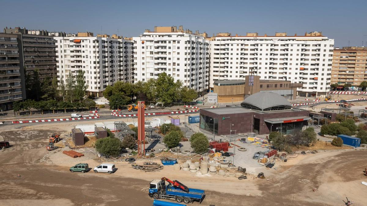 Vídeo | Así avanzan las obras en el triángulo del Portillo de Zaragoza