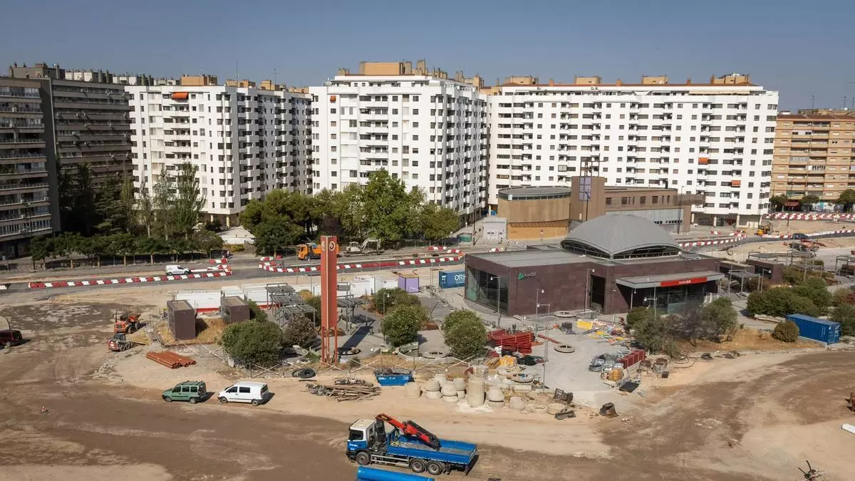 Se confirma el sobrecoste del 18% en las obras del Portillo en Zaragoza: un desfase de 5,7 millones y un retraso de varios meses