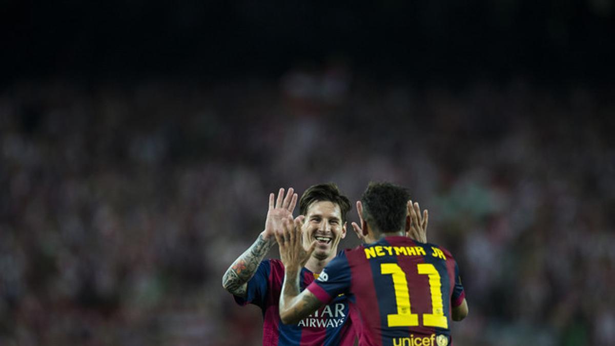 Messi y Neymar.