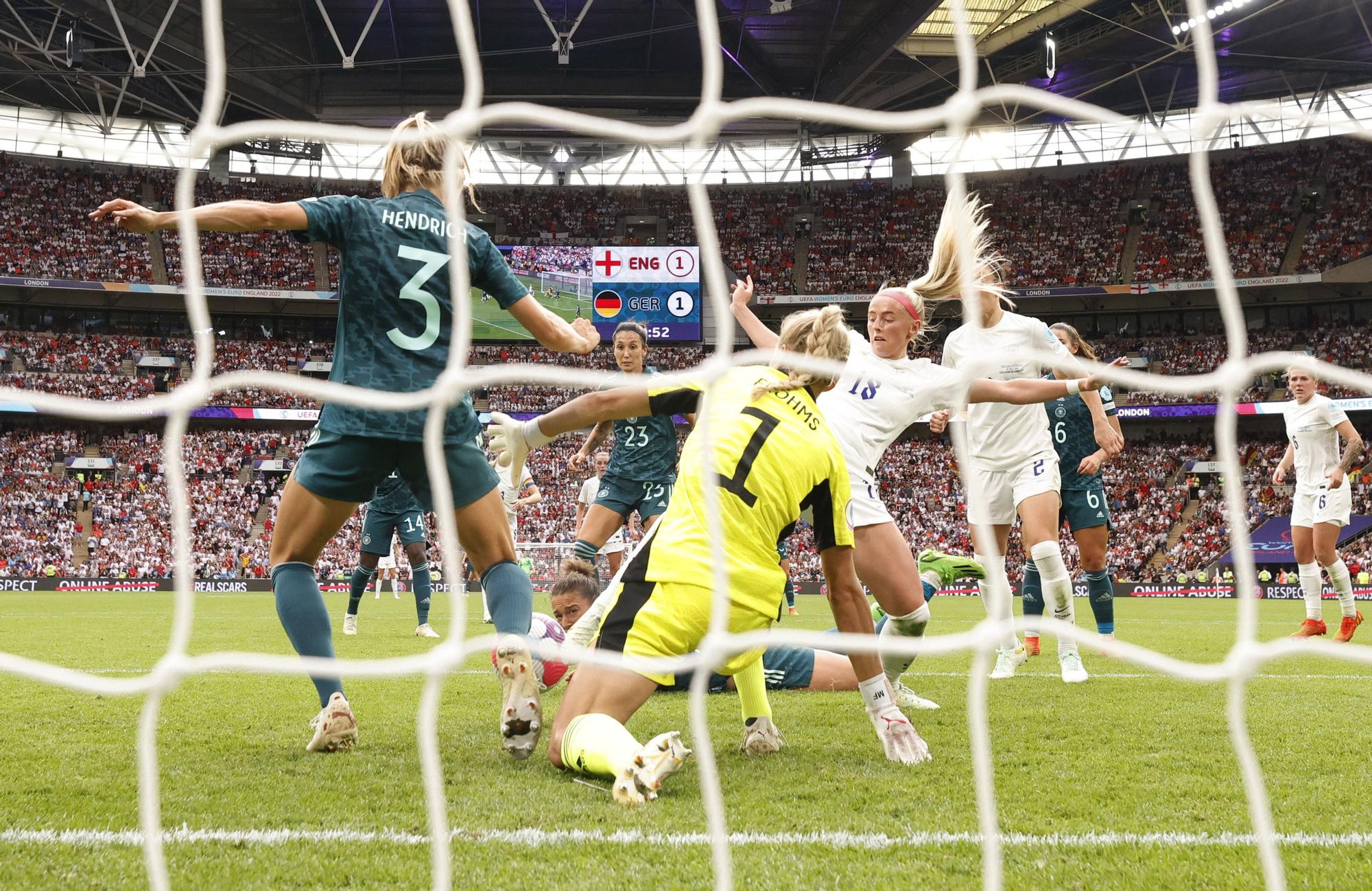 Así ha sido el gol de Kelly para que Inglaterra gane la Eurocopa Femenina