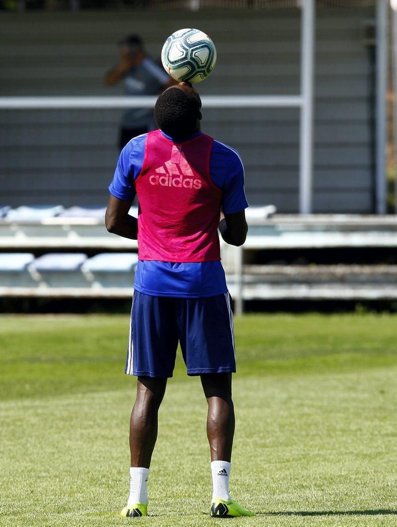 Entrenamiento del Real Zaragoza en Boltaña hoy 19 de julio