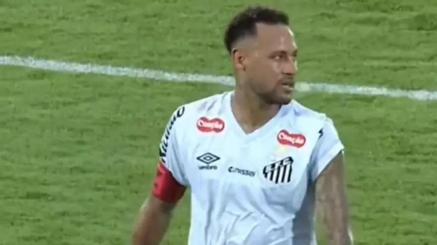 La reacción de Neymar al gol del empate de Novorinzontino en el Campeonato Paulista
