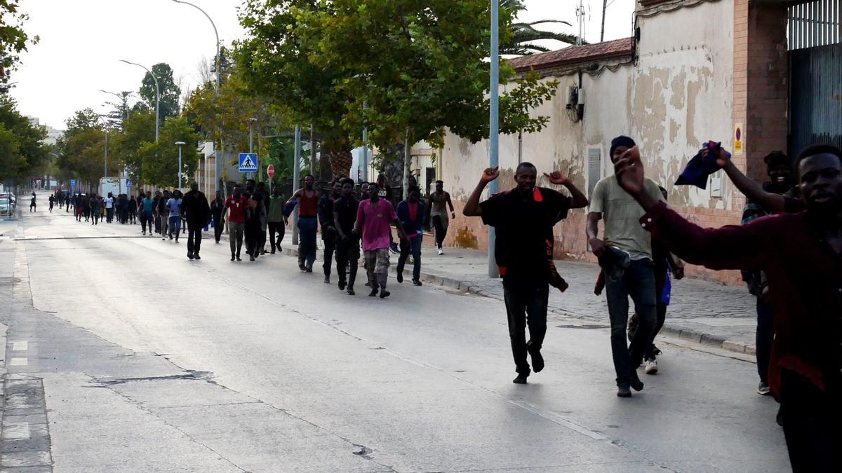 Marruecos evita otra entrada de inmigrantes en Melilla.