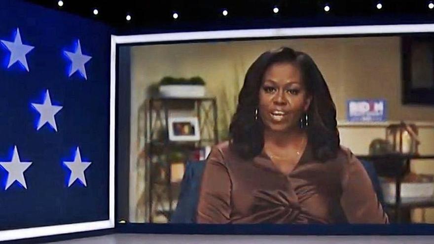 Michelle Obama a la convenció demòcrata telemàtica