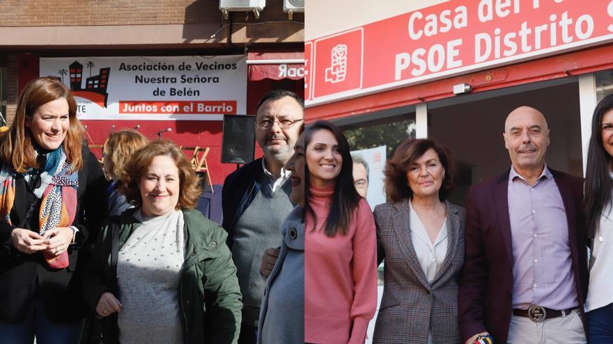 Últimos actos de Antonio Hurtado y Carmen Campos en las primarias del PSOE en Córdoba