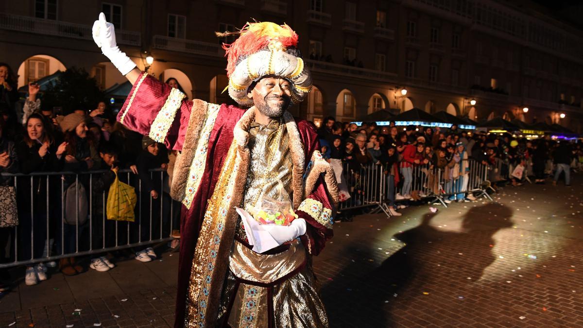 Baltasar, en la cabalgata de 2019