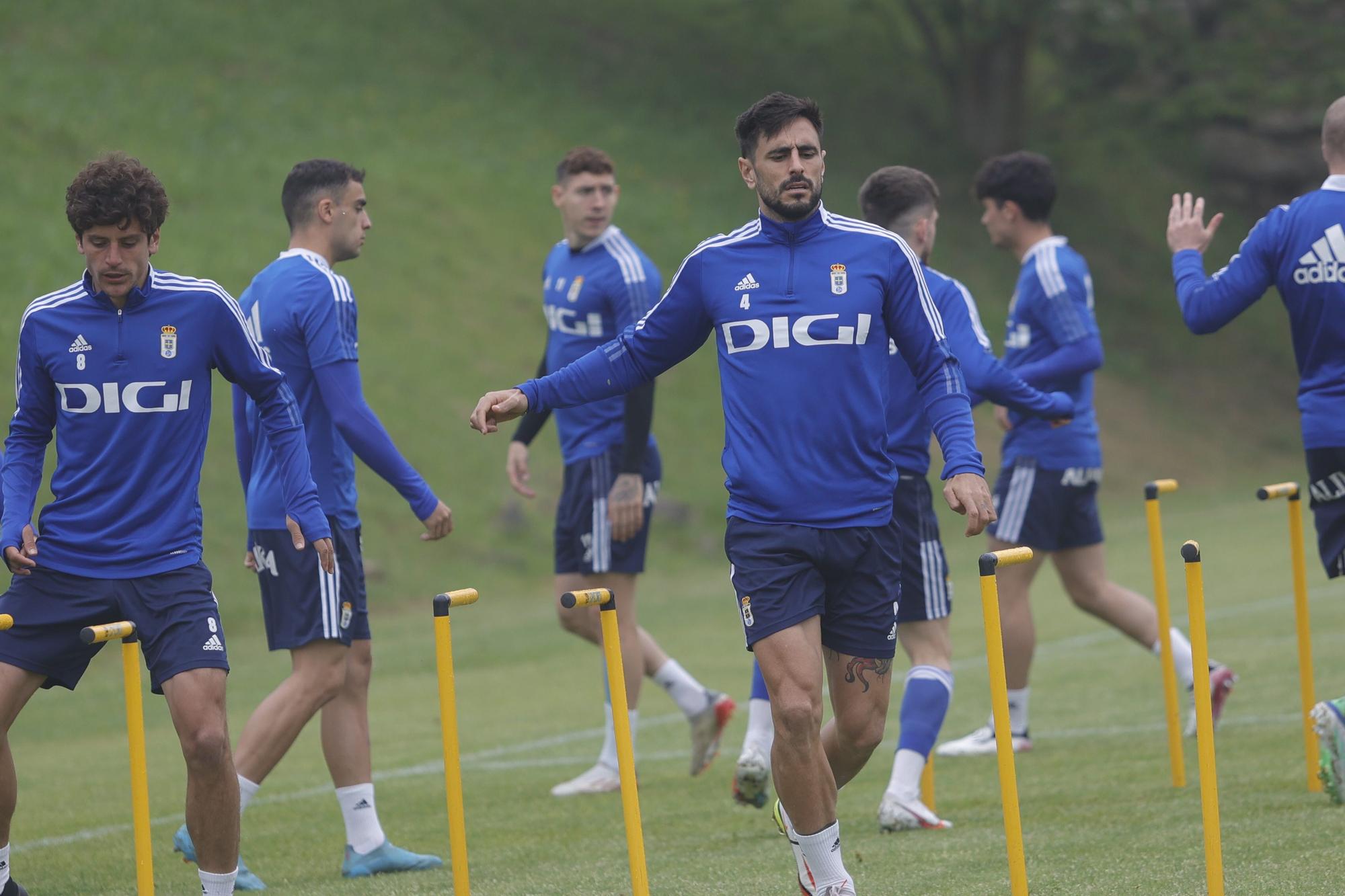 Las imágenes del entrenamiento del Oviedo