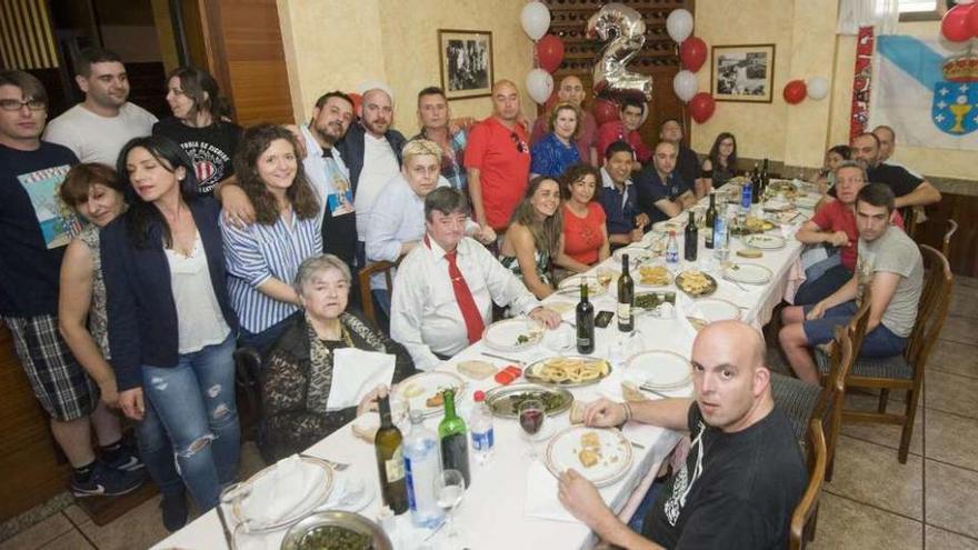 Donato, en el aniversario de la peña atlética Noroeste