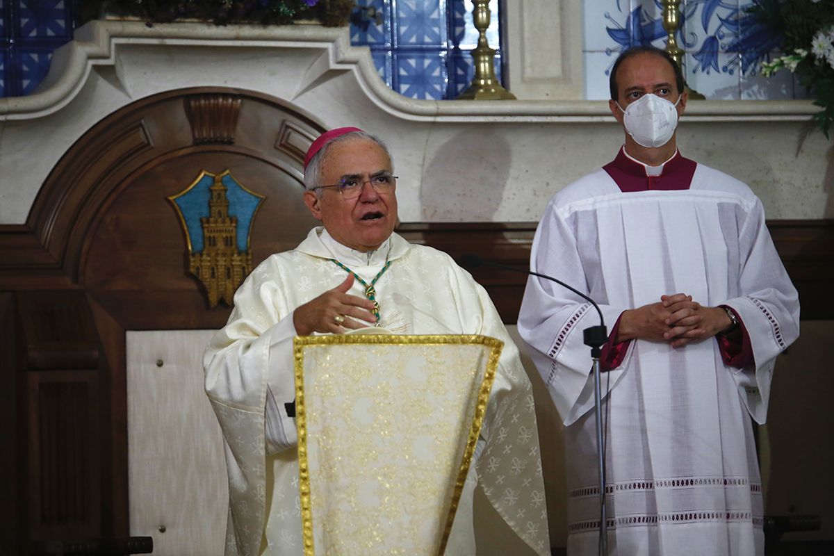 El obispo preside la tradicional misa de la festividad de la Virgen de la Fuensanta