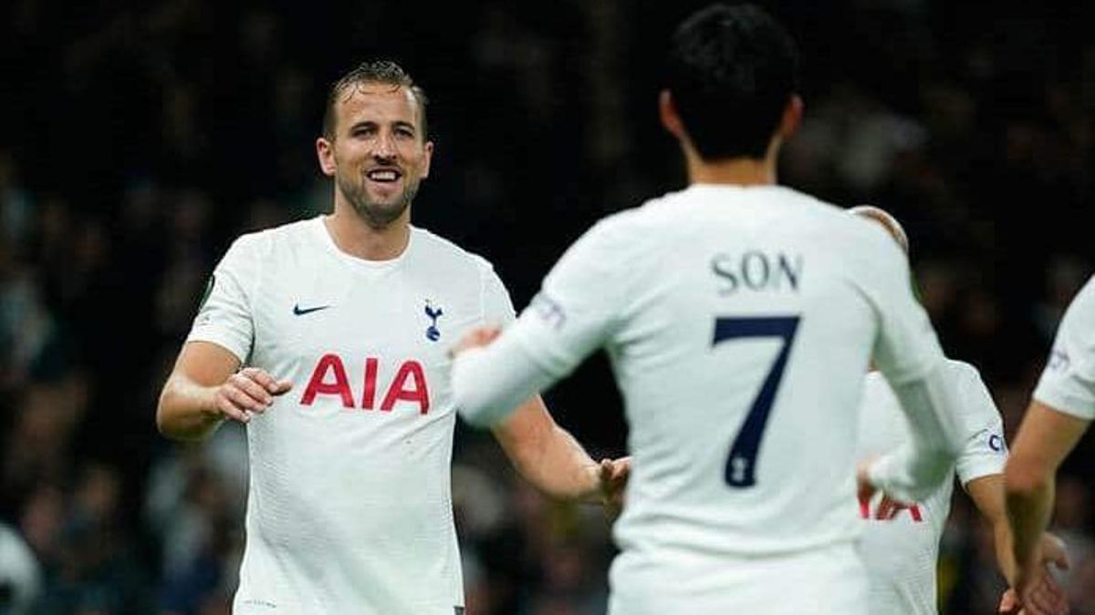 Harry Kane y Son, jugadores del Tottenham