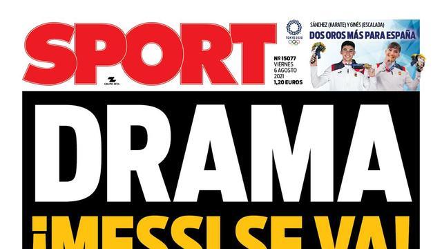 Esta es la portada de SPORT
