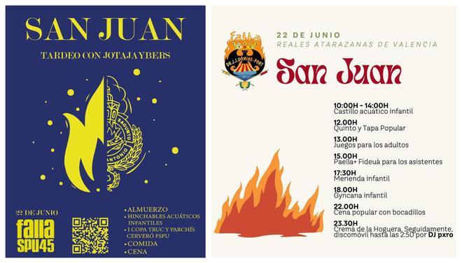 Fiestas falleras por San Juan para el sábado 22 de junio