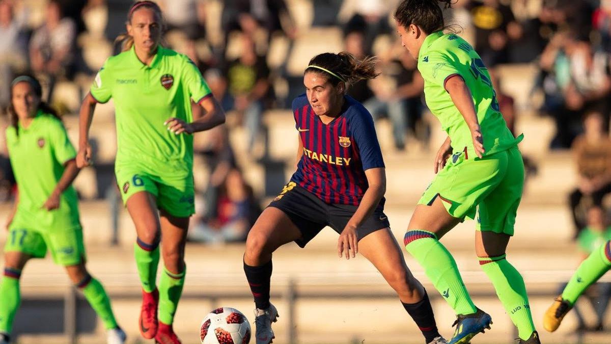 Partido de Liga entre el Barça y Levante.