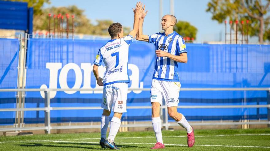 Iturraspe y Haro, el domingo en el Estadi Balear.