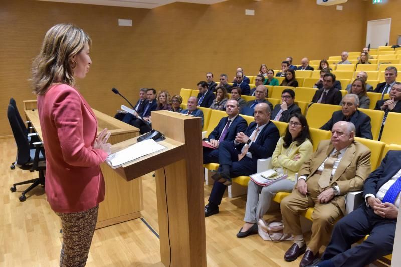 18-01-2018 LAS PALMAS DE GRAN CANARIA. Xiana Méndez, secretaria de Estado de Comercio, en el foro de la Asociación para el Progreso de la Dirección en Canarias, en Cajamar. Fotógrafo: ANDRES CRUZ  | 18/01/2019 | Fotógrafo: Andrés Cruz