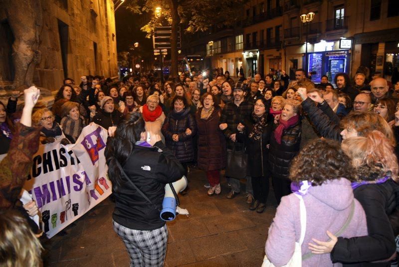 Manifestación en Zaragoza contra el veredicto del TSJN a 'La manada'