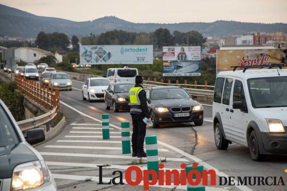 Reparto de mascarillas en Caravaca